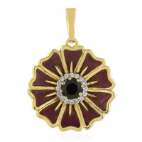 Pendentif en argent et Spinelle noir