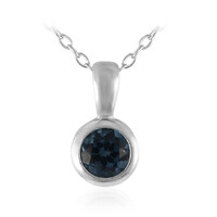 Collier en argent et Topaze bleu de Londres