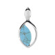 Pendentif en argent et Turquoise (dagen)