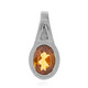 Pendentif en argent et Zircon mandarine