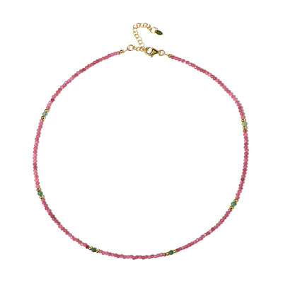 Collier en argent et Tourmaline rose