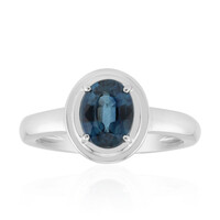 Bague en argent et Kyanite bleu pétrole (Pallanova)