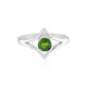 Bague en argent et Diopside de Russie