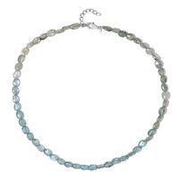 Collier en argent et Kyanite Paon