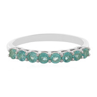 Bague en argent et Apatite bleue