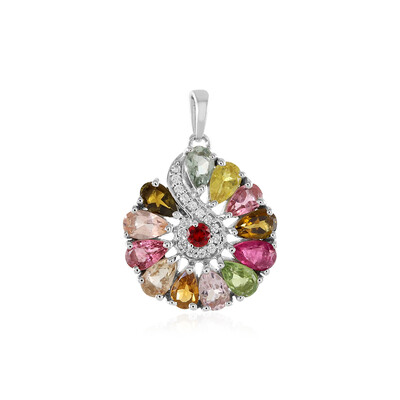 Pendentif en argent et Tourmaline