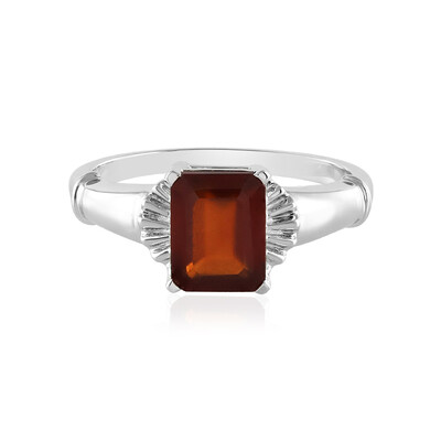 Bague en argent et Grenat Hessonite