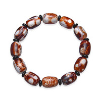 Bracelet et Agate rouge Gu Jiao