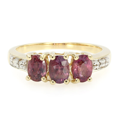 Bague en or et Saphir Padparadscha non chauffé (AMAYANI)