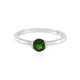 Bague en argent et Diopside de Russie