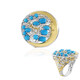 Bague en argent et Turquoise Sleeping Beauty (Gems en Vogue)