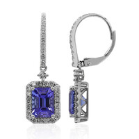 Boucles d'oreilles en or et Tanzanite AAA (CIRARI)