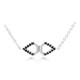 Collier en argent et Spinelle noir