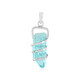 Pendentif en argent et Quartz bleu ciel (MONOSONO COLLECTION)