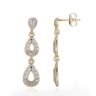 Boucles d'oreilles en laiton et Diamant I3 (I) (Juwelo Style)