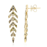 Boucles d'oreilles en or et Diamant fancy SI2 (CIRARI)