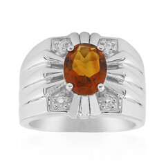 Bague en argent et Citrine Madère