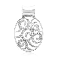 Pendentif en argent et Topaze blanche