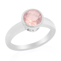 Bague en argent et Quartz rose