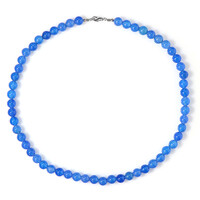 Collier en argent et Agate bleue