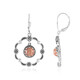 Boucles d'oreilles en argent et Rhodochrosite (Desert Chic)