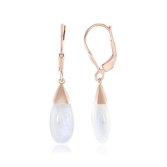 Boucles d'oreilles en argent et Pierre de lune bleue (KM by Juwelo)