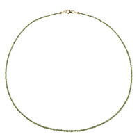 Collier en or et Diamant vert