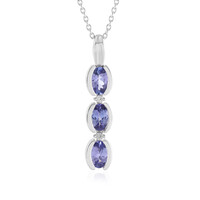 Collier en argent et Tanzanite