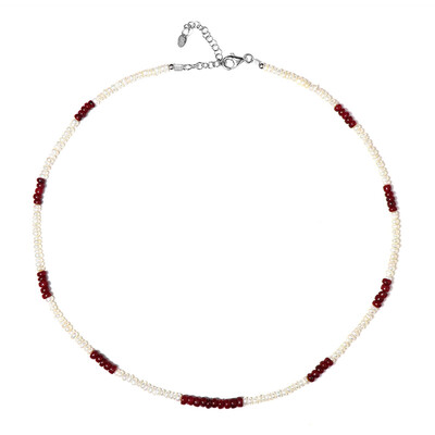 Collier en argent et Rubis