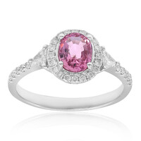 Bague en or et Saphir Padparadscha (CIRARI)