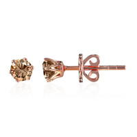 Boucles d'oreilles en or et Diamant rose de France VS1 d'Argyle