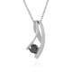 Collier en argent et Diamant noir