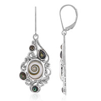 Boucles d'oreilles en argent et Œil de Shiva (Art of Nature)