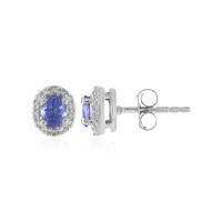 Boucles d'oreilles en argent et Tanzanite