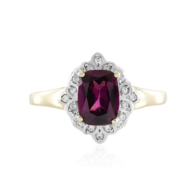 Bague en or et Grenat Rhodolite