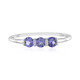 Bague en argent et Tanzanite