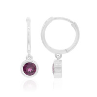 Boucles d'oreilles en argent et Grenat Rhodolite