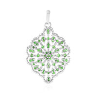 Pendentif en argent et Grenat Tsavorite