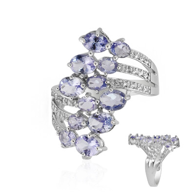 Bague en argent et Tanzanite