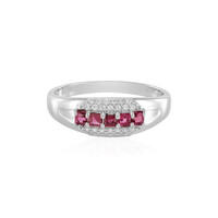 Bague en argent et Rubellite