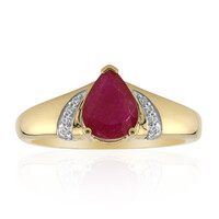 Bague en or et Rubis de Birmanie