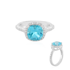 Bague en argent et Topaze Paraiba