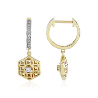 Boucles d'oreilles en or et Diamant I1 couleur (I) (Ornaments by de Melo)