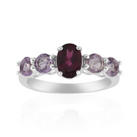 Bague en argent et Grenat Rhodolite