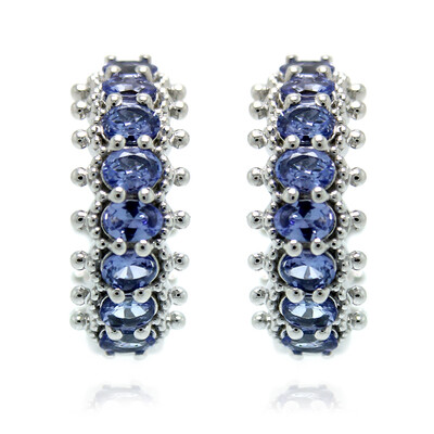 Boucles d'oreilles en argent et Tanzanite (Dallas Prince Designs)