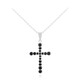 Collier en argent et Saphir noir