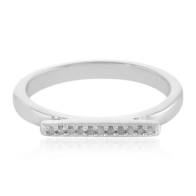 Bague en argent et Diamant I3 (I)