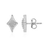 Boucles d'oreilles en argent et Diamant I2 (I)