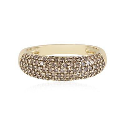 Bague en or et Diamant champagne I2 (de Melo)