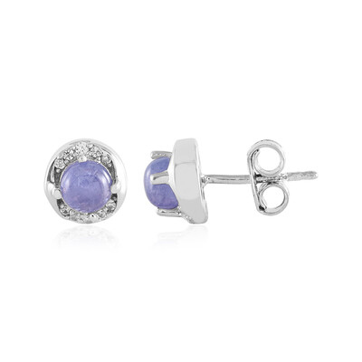 Boucles d'oreilles en argent et Tanzanite